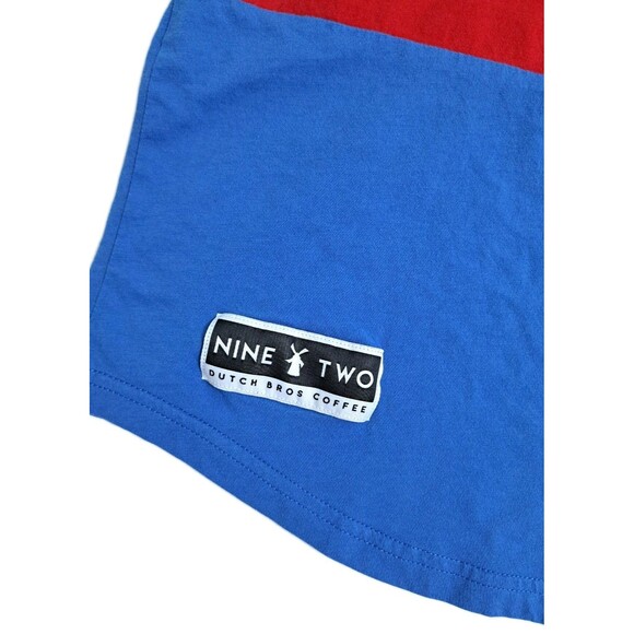 Dutch Bros Coffee Tank Top Mens Size XL Colorblock Red Yellow Blue - Picture 2 of 8